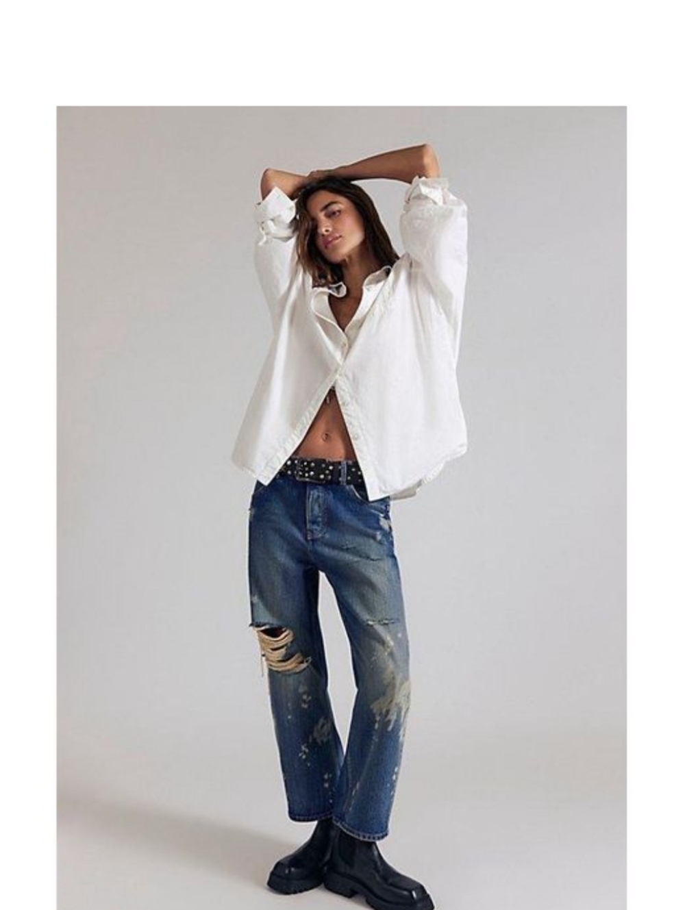 We The Free Deep Trance Boyfriend Jeans*30, NWT - Picture 5 of 6